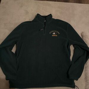 Disney Forest Green Quarter-Zip Fleece Pullover